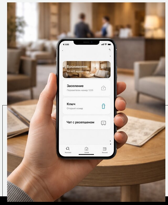 Мобильное приложение для гостей отеля в Горячем Ключе, управление сервисом